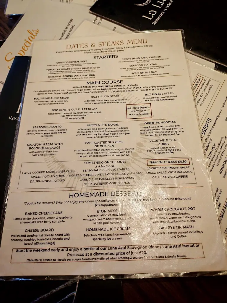 Menu_La Luna_Llanharan_image_1