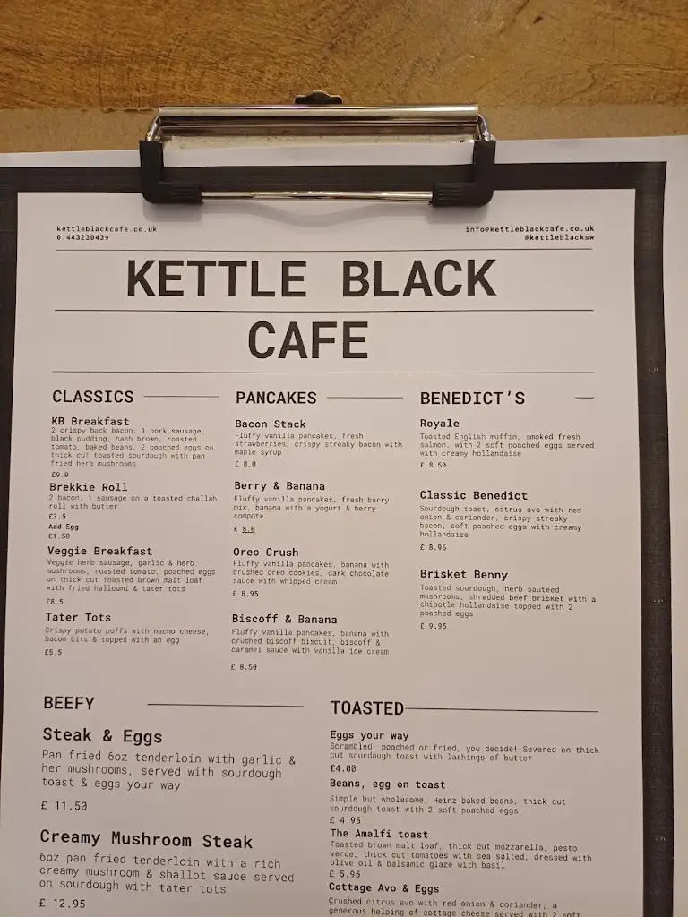 Menu_Kettle Black Cafe_Llanharan_immagine_1