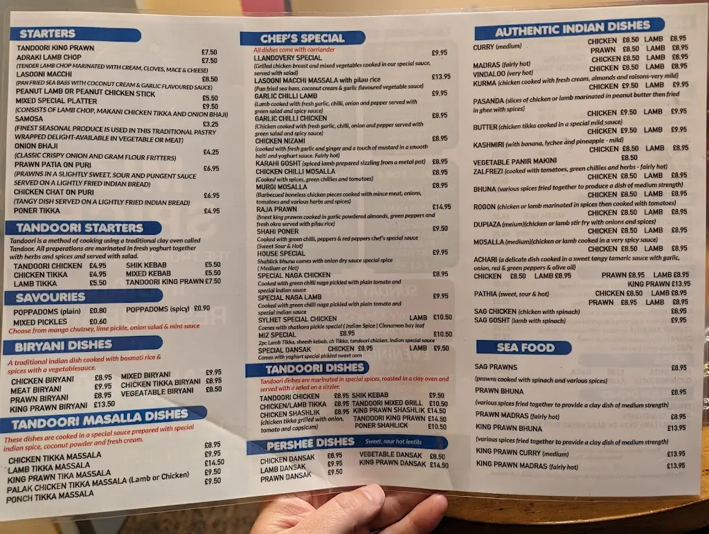 Menu_Miz Spice_Llandovery_image_1