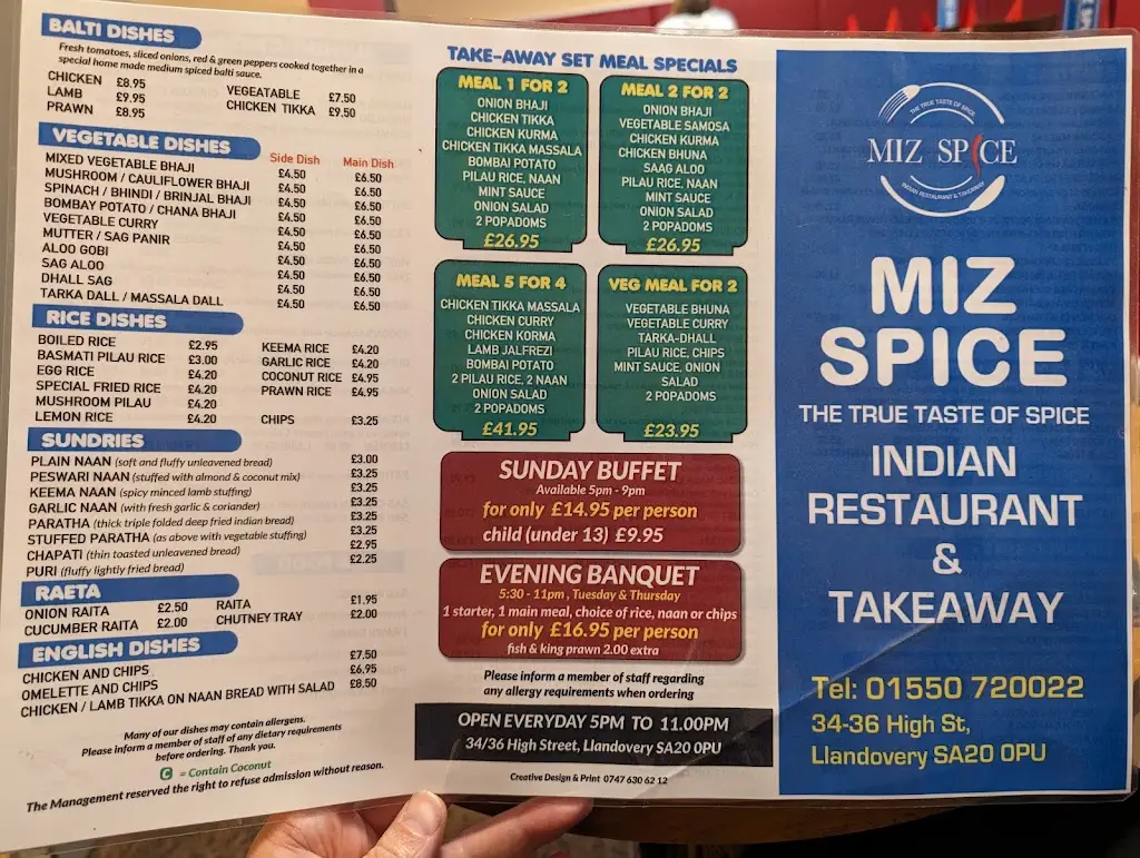 Menu_Miz Spice_Llandovery_image_4