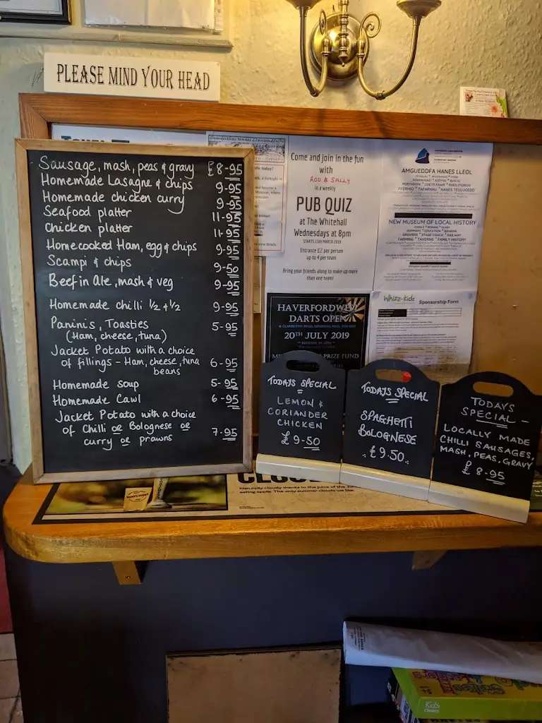 Menu_The White Hall Hotel_Llandovery_image_2