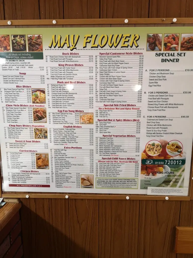 Menu_The Mayflower_Llandovery_image_3