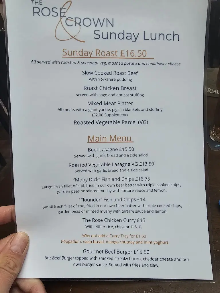 Menu_Rose and Crown Hotel_Llansteffan_image_1