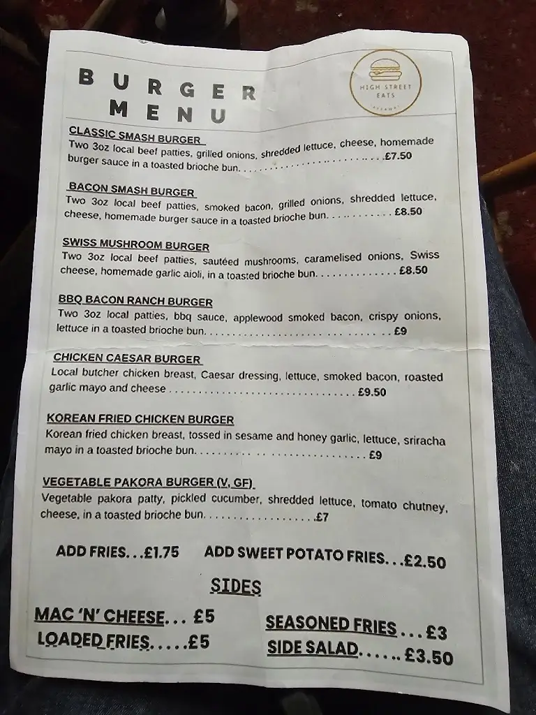 Menu_High Street Eats_Lampeter_image_2