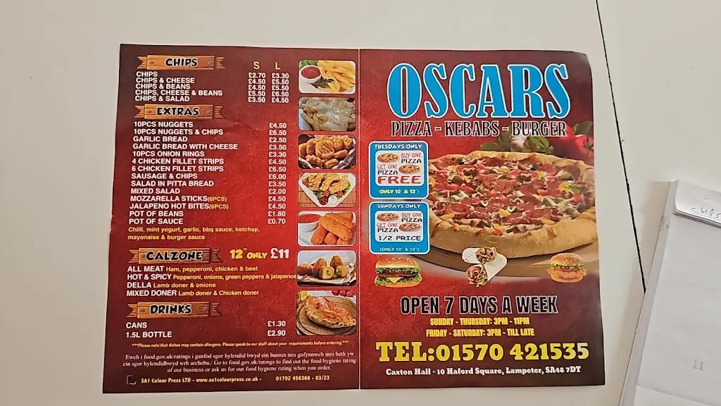 Menu_Oscar’s Den_Lampeter_image_3