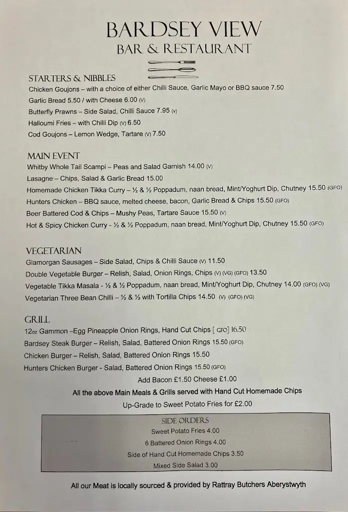 Menu_Bardsey View Bar & Restaurant_Lampeter_image_1
