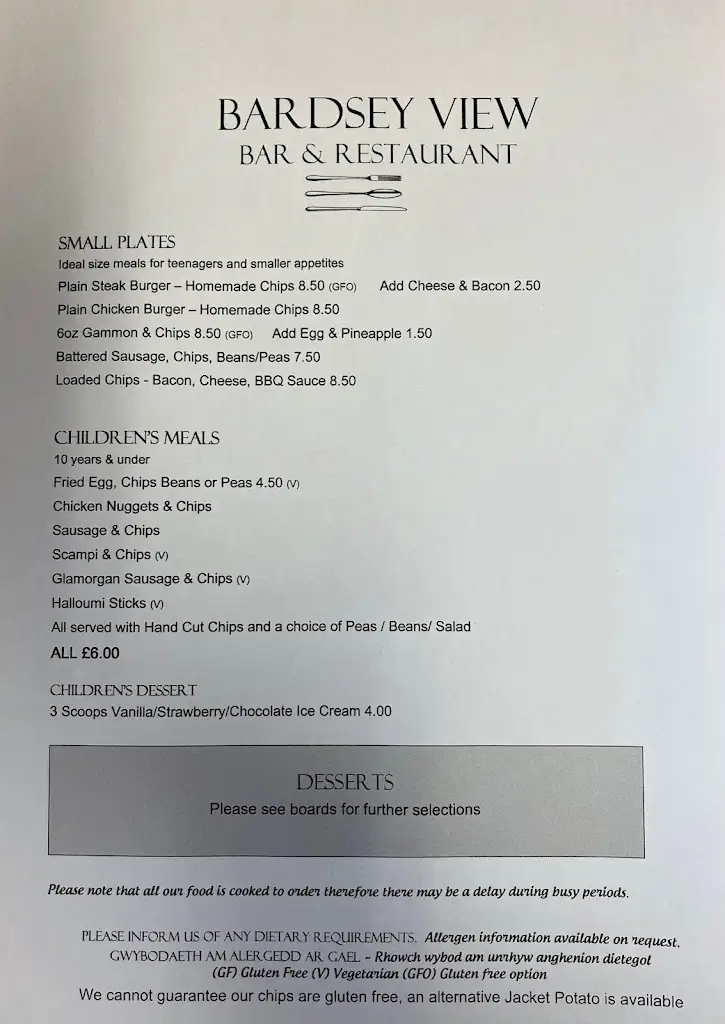 Menu_Bardsey View Bar & Restaurant_Lampeter_image_2