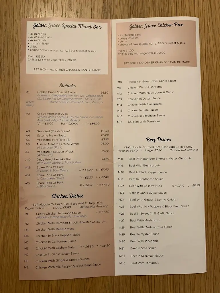 Menu_Golden Grace_Llantwit Fardre_image_3
