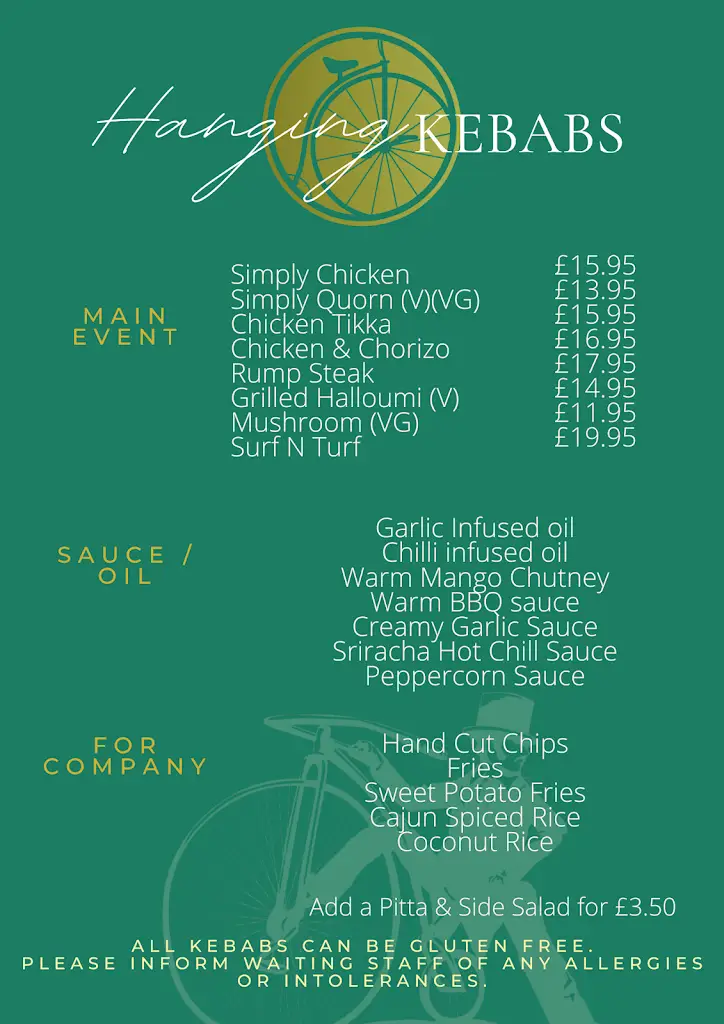Menu_The Penny Farthing_Llantrisant_image_2