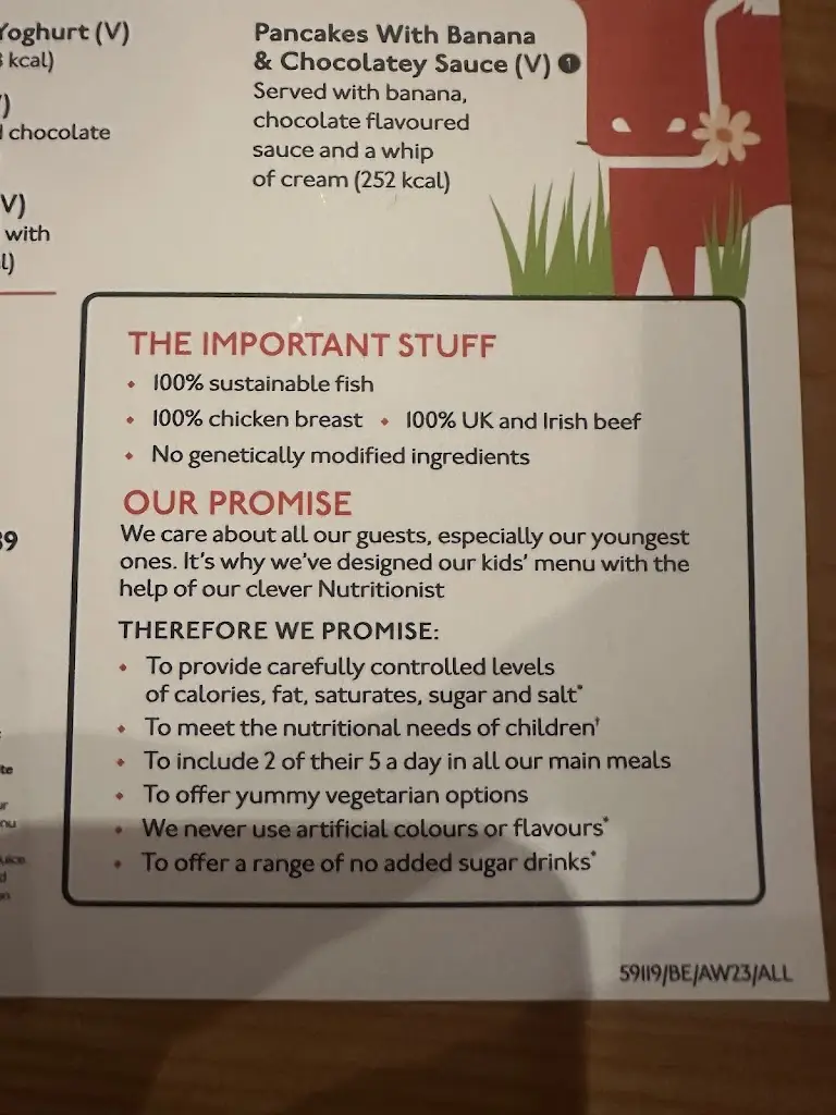 Menu_The Longbow Beefeater_Llantrisant_image_2