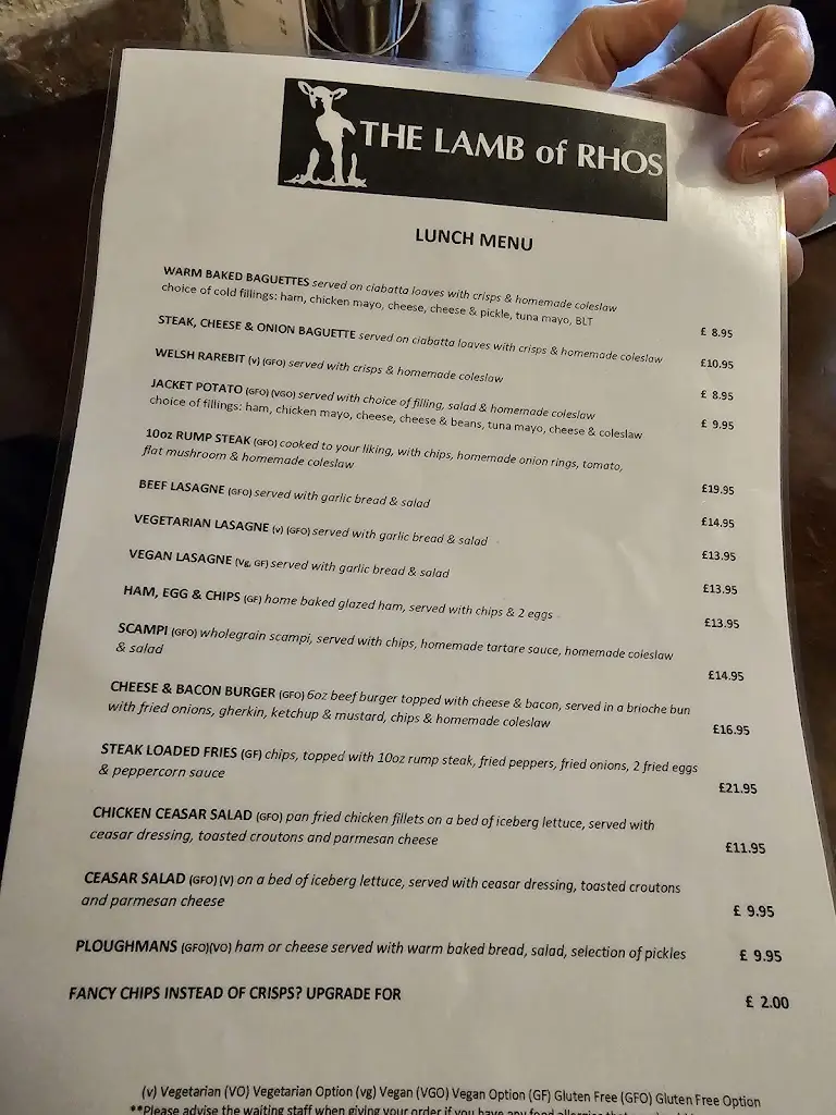 Menu_The Lamb Of Rhos_Llandysul_image_1