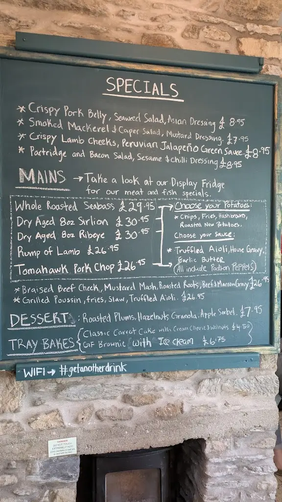 Menu_Daffodil Inn, Penrhiwllan_Llandysul_image_2