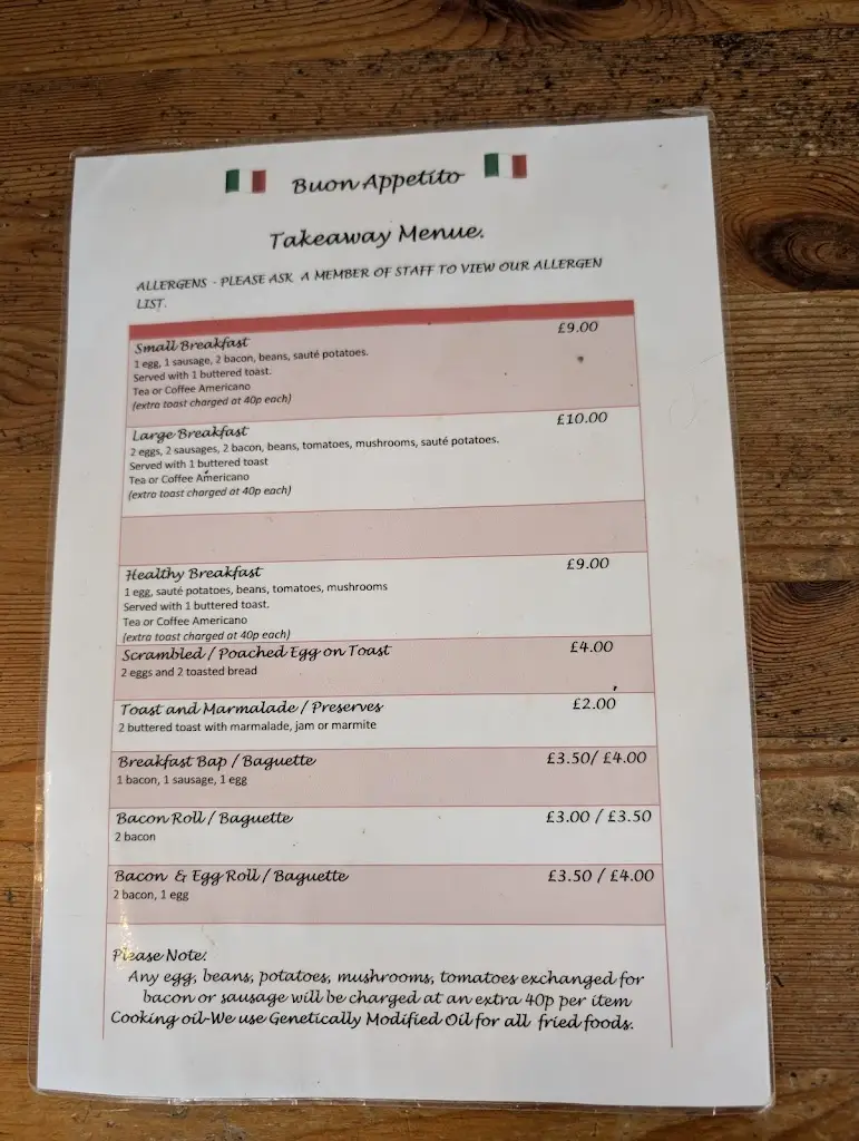 Menu_Buon Appetito_Llandysul_image_1