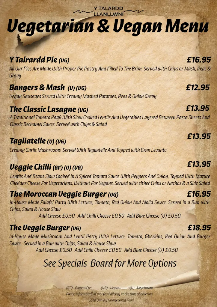 Menu_Y Talardd_Llandysul_image_1
