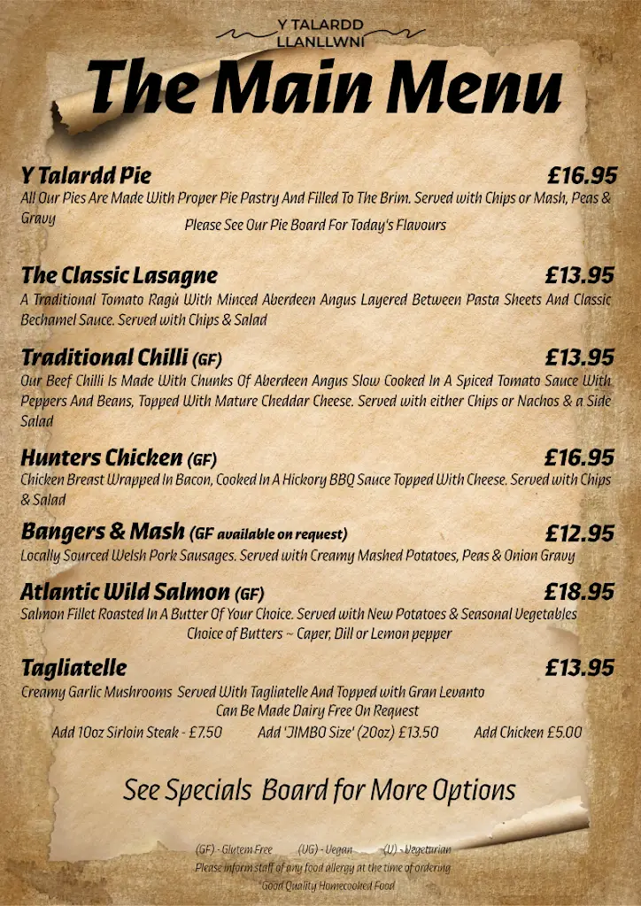 Menu_Y Talardd_Llandysul_image_2