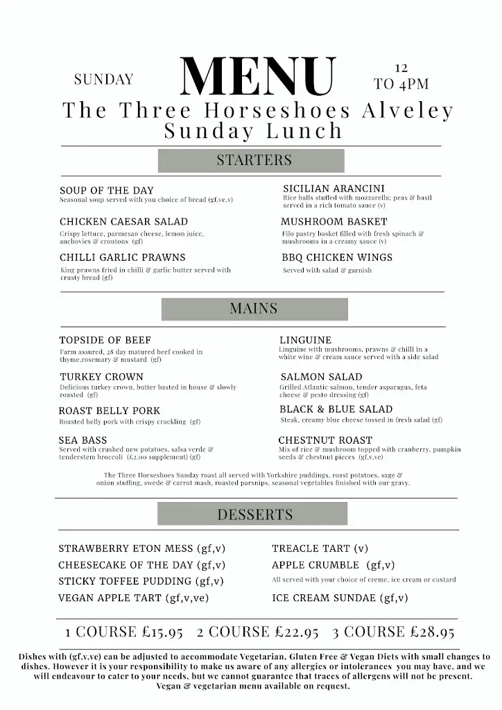 Menu_The Three Horseshoes_Alveley_imagen_3