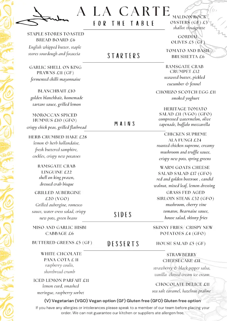Menü_Finbar's of West Bay_Birchington-on-Sea_Bild_4