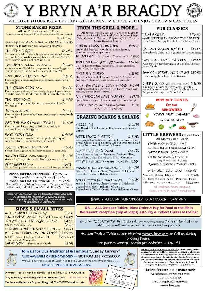 Menu_Y Bryn a'r Bragdy_Llandysul_image_1