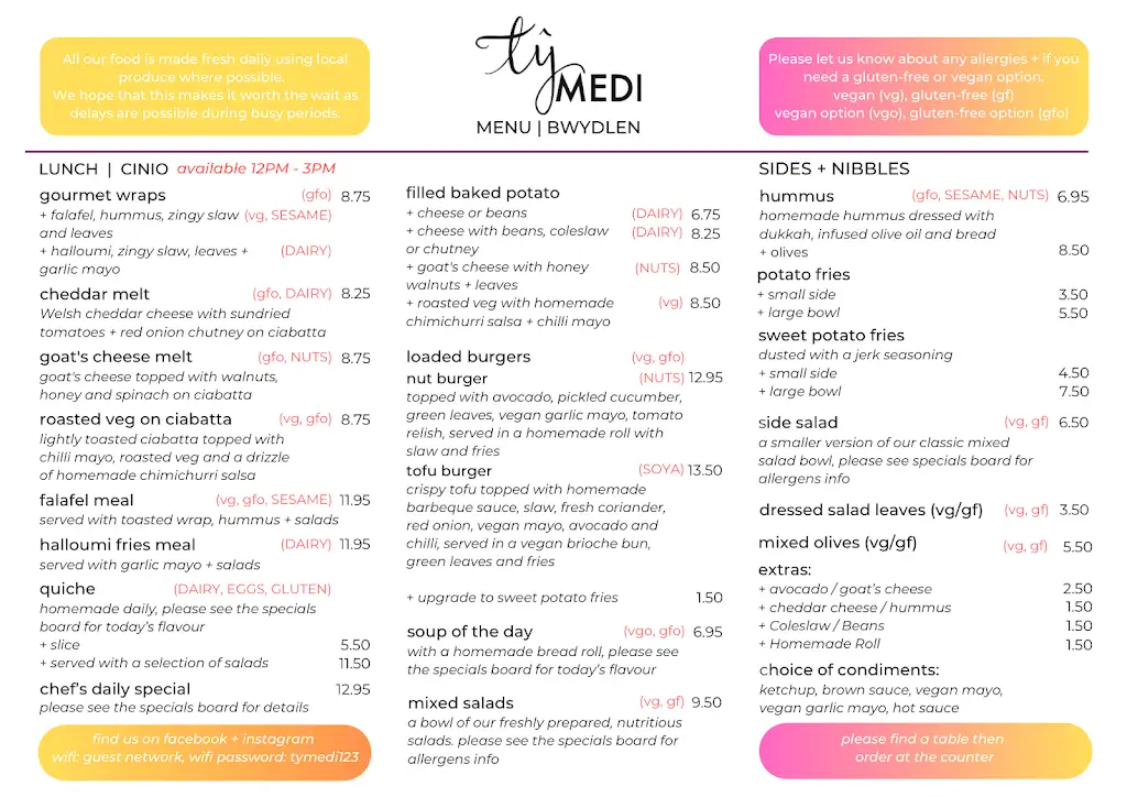 Menu_Tŷ Medi_Machynlleth_image_2