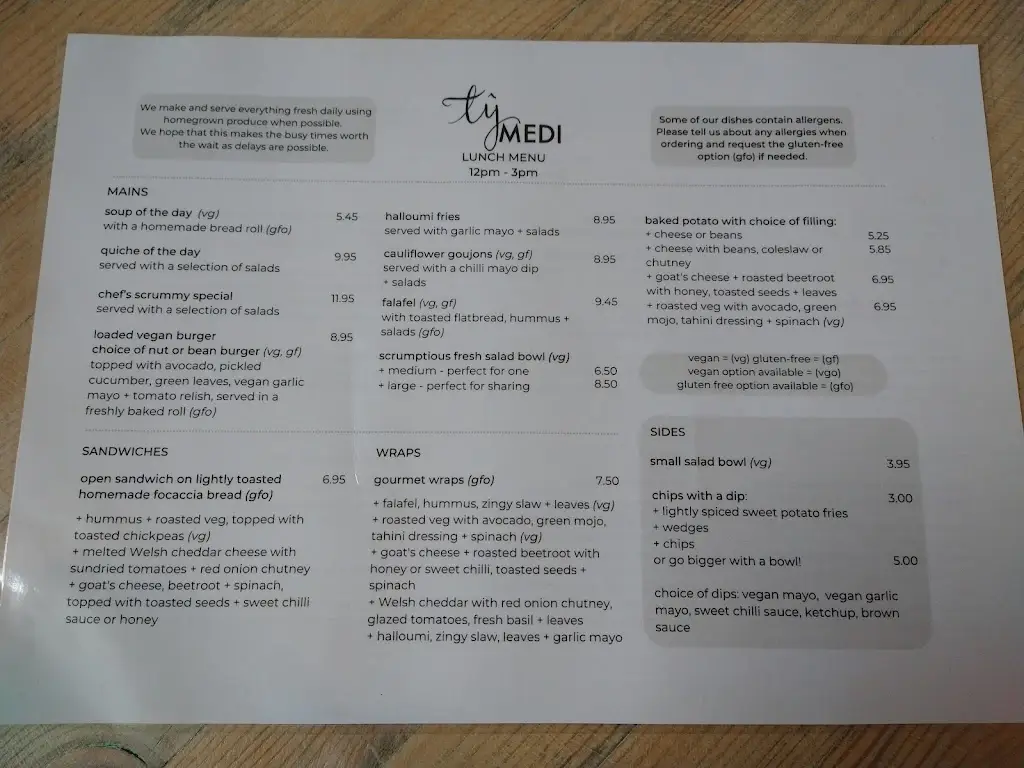 Menu_Tŷ Medi_Machynlleth_image_3