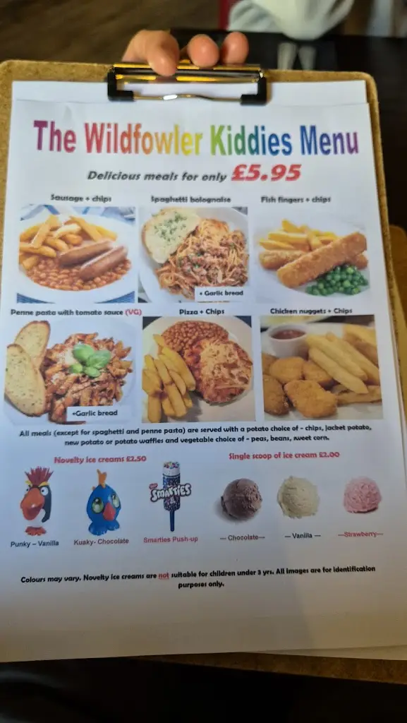 Menu_The Wild Fowler_Machynlleth_image_2