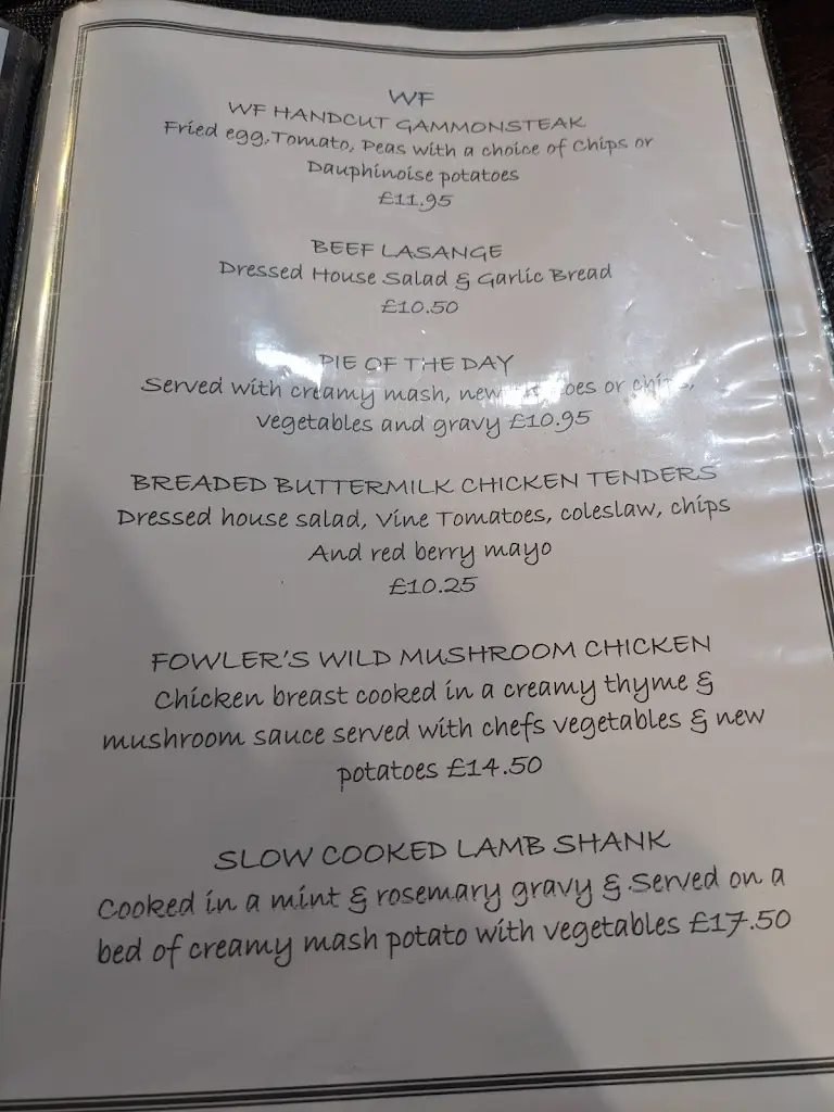 Menu_The Wild Fowler_Machynlleth_image_3