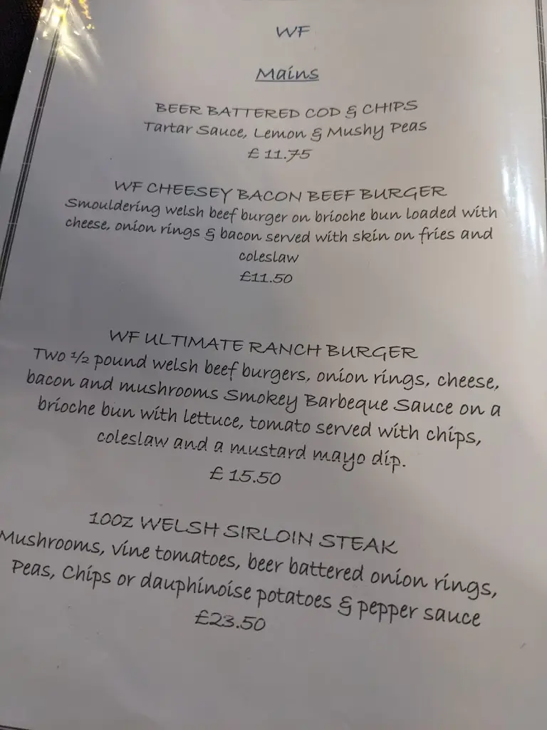 Menu_The Wild Fowler_Machynlleth_image_4