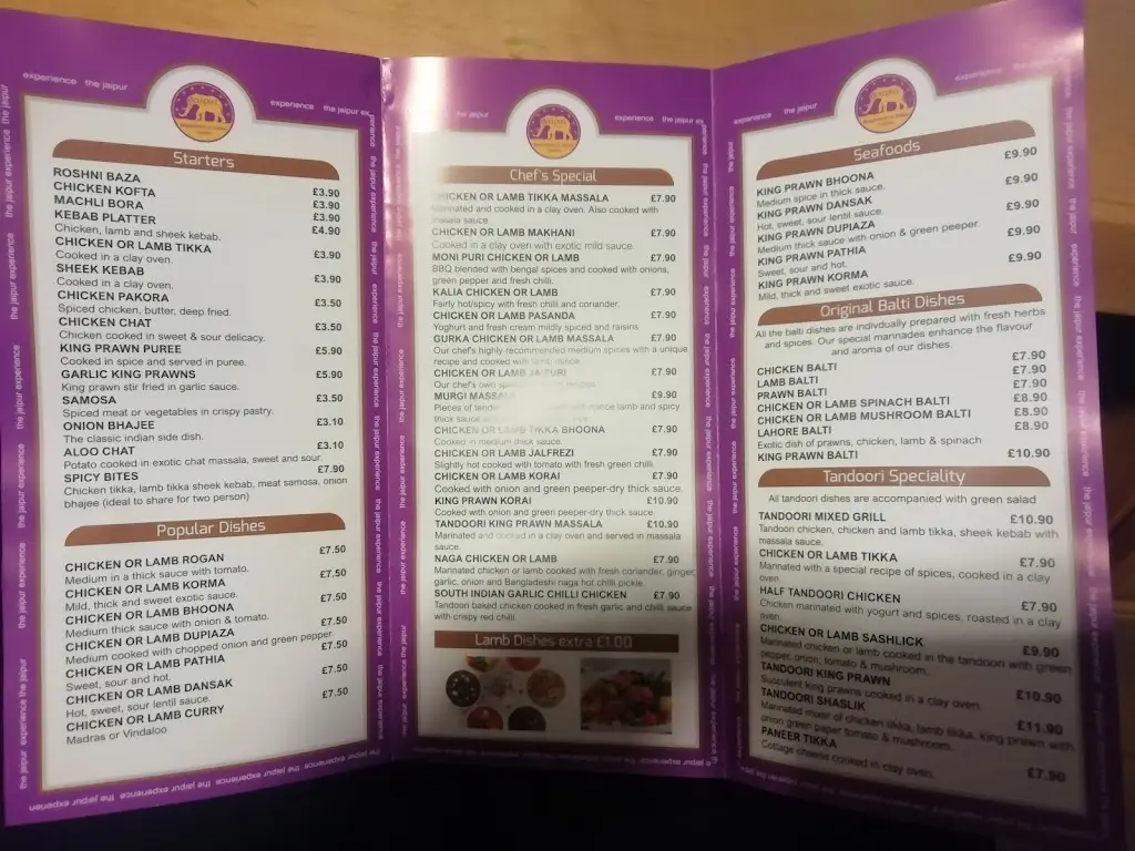 Menu_Jaipur Of Llantwit Major_Llantwit Major_image_2
