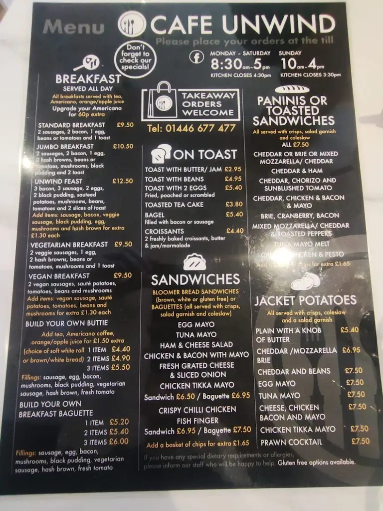 Menu_Cafe Unwind_Llantwit Major_image_2