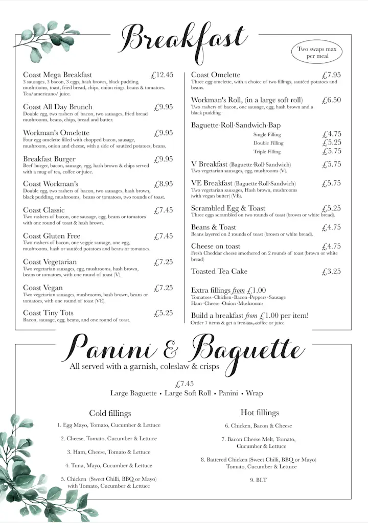 Menu_Coast Cafe_Llantwit Major_image_1