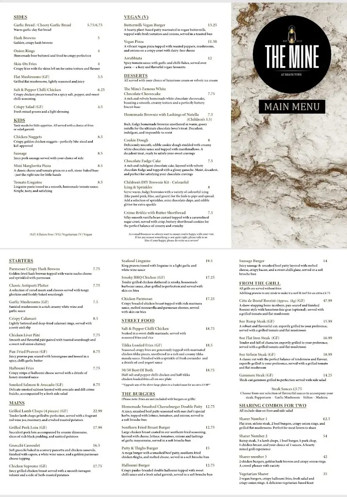 Menu_The Mine Neath Town_Neath_immagine_1