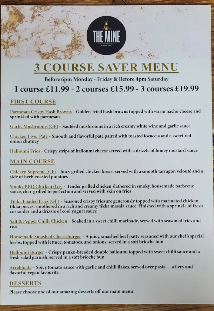 Menu_The Mine Neath Town_Neath_immagine_2