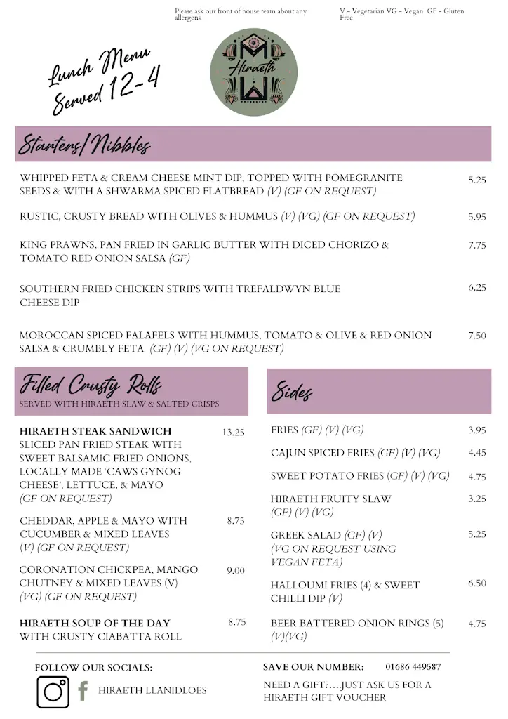 Menu_Hiraeth_Llanidloes_image_1