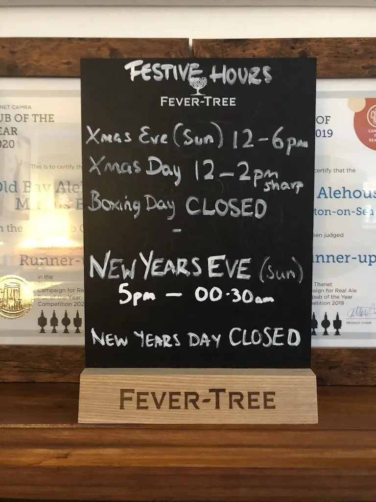 Menü_Old Bay Alehouse_Birchington-on-Sea_Bild_1