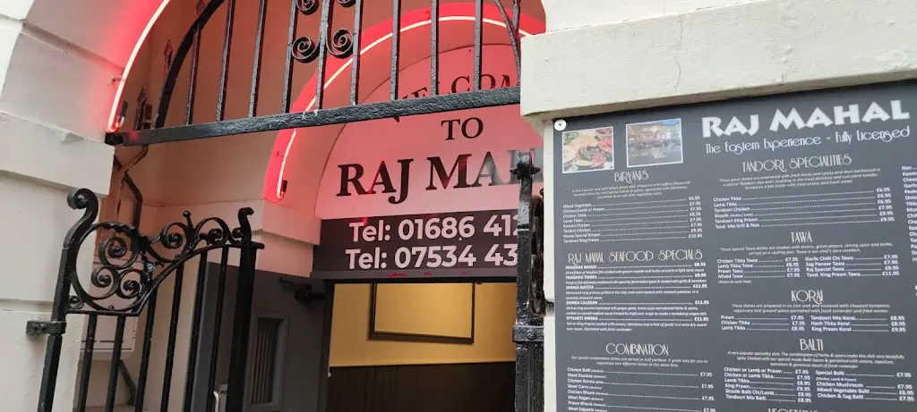 Menu_The Raj Mahal_Llanidloes_image_2