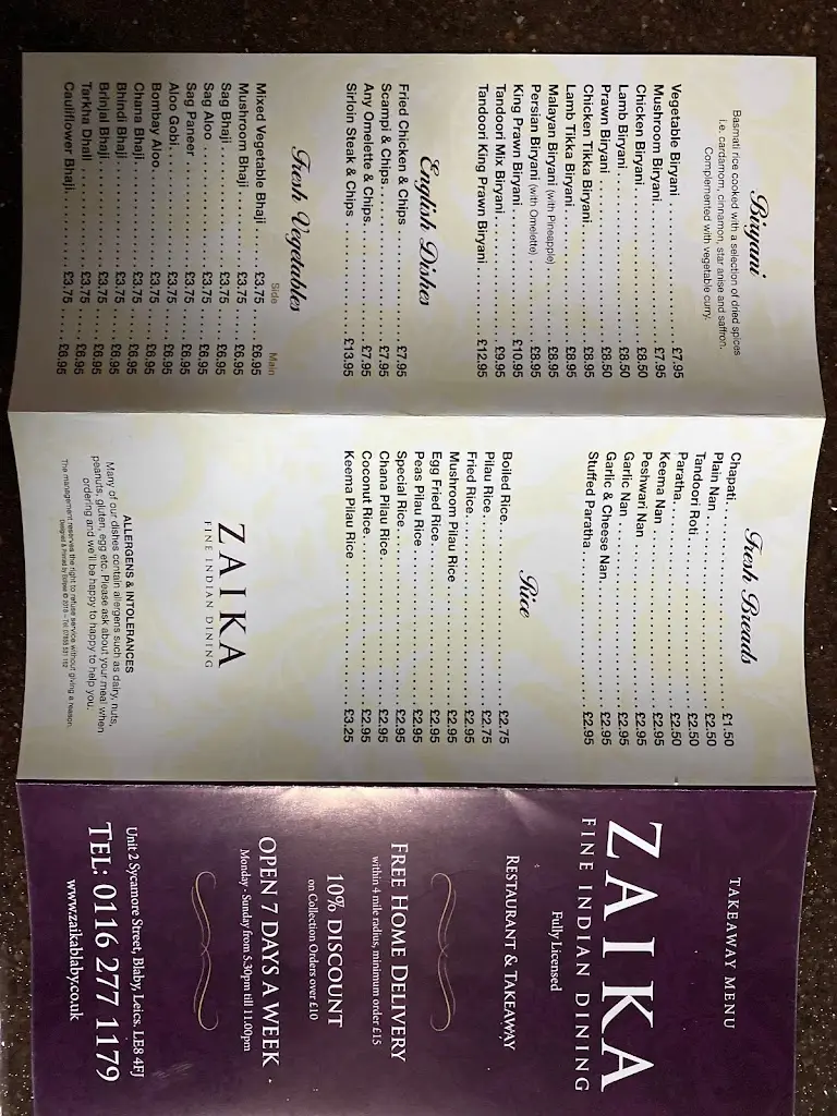 Menu_Zaika Restaurant_Blaby_image_2