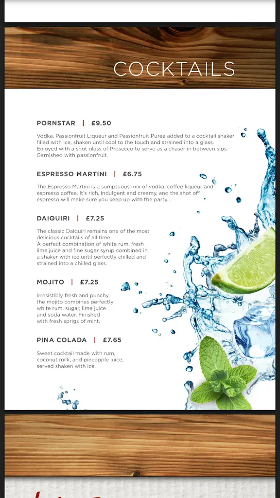 Menu_La Casona_Neath Port Talbot_image_4