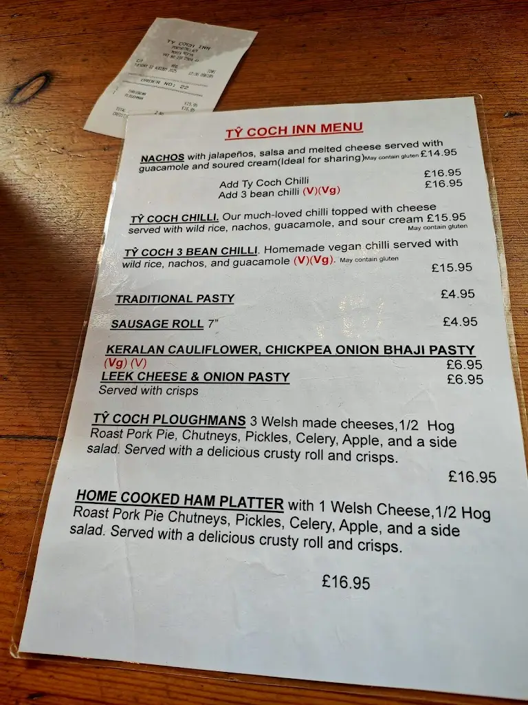 Menu_Tŷ Coch Inn_Nefyn_image_2