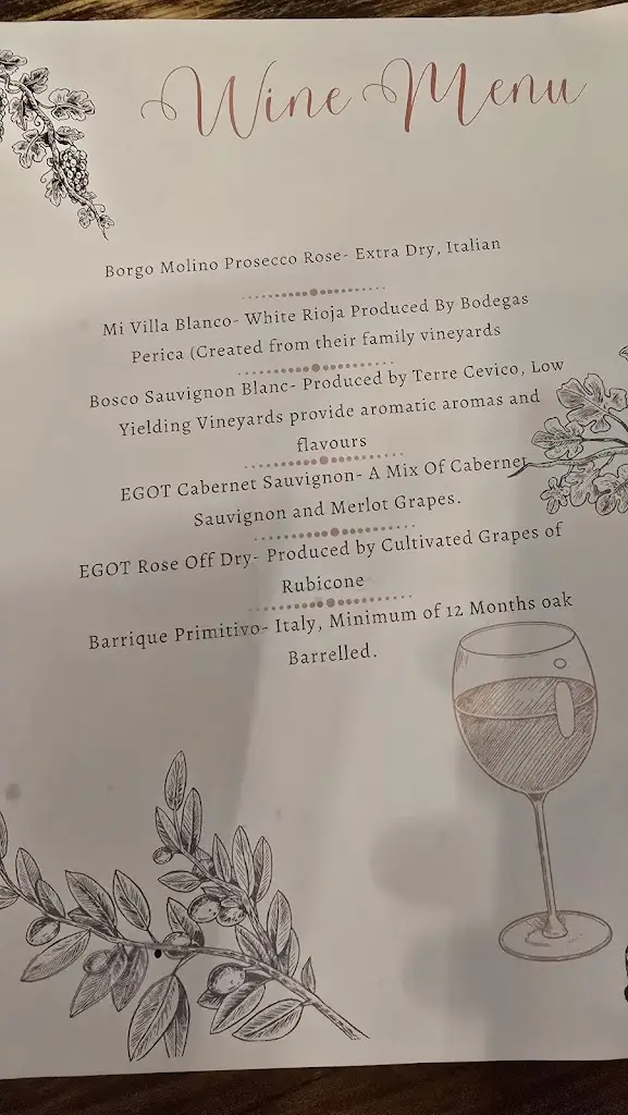 Menü_The Red Lion at Northop_Northop_Bild_1