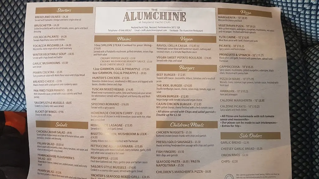 Menu_The Alumchine Restaurant_Neyland_image_4