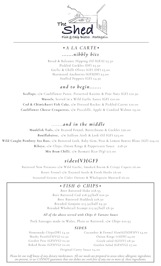 Menu_The Shed Fish & Chip Bistro_Pembrokeshire_image_2
