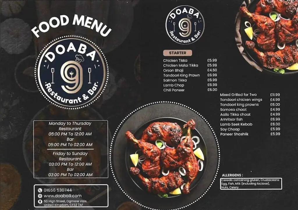 Menu_Ogmore Vale Bar & Restaurant_Ogmore Vale_image_2