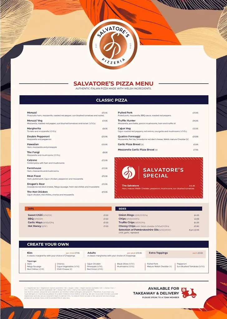 Menu_Salvatore's Pizzeria Penclawdd_Pen-clawdd_image_1
