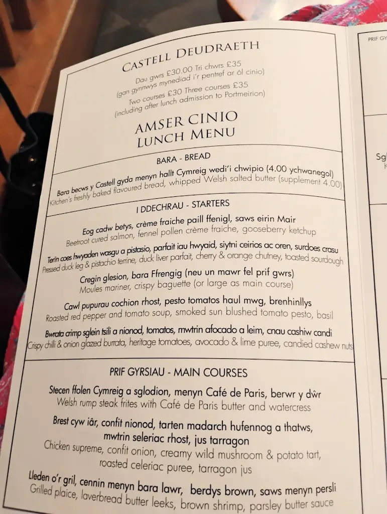 Menu_Castell Deudraeth Brasserie_Penrhyndeudraeth_image_3