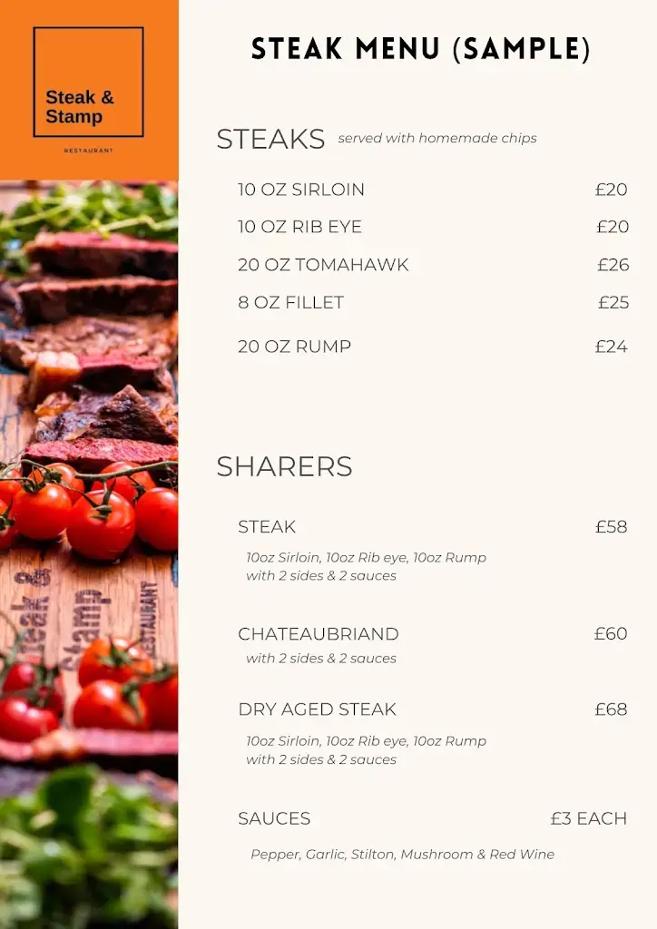 Menu_Steak and Stamp_Pencoed_image_1