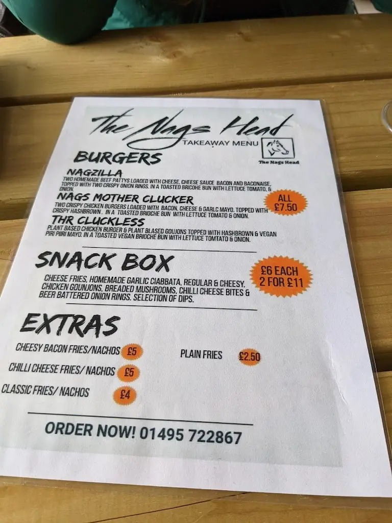 Menu_Nags Head Inn_New Tredegar_image_1