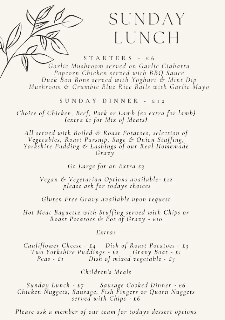 Menu_The Mountain Air_New Tredegar_image_1