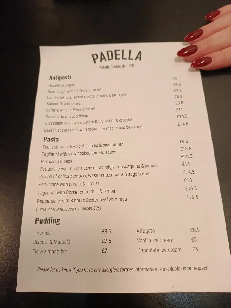 Menu_Padella_Merthyr Tydfil County Borough_image_2