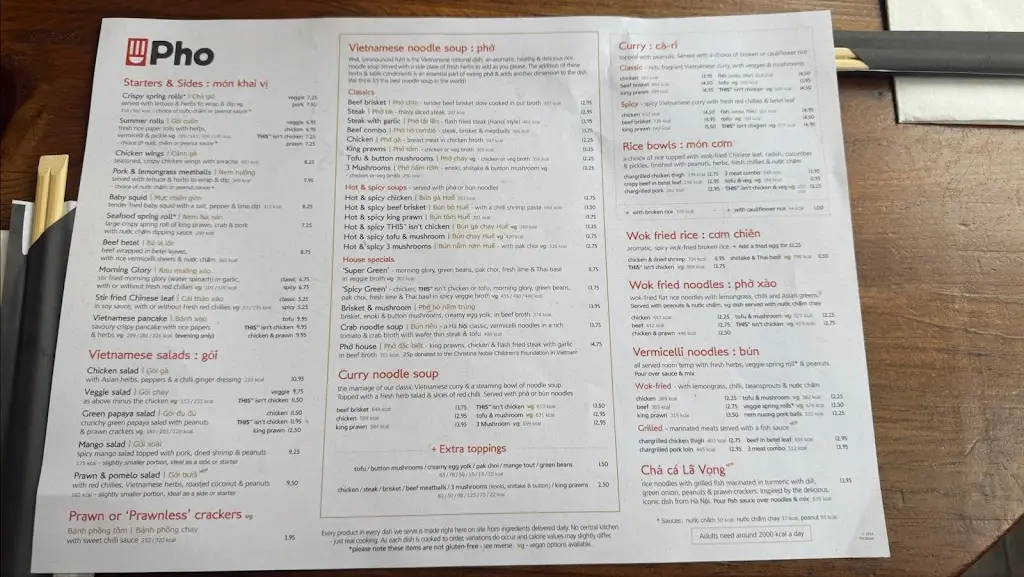 Menu_Pho London Bridge_Merthyr Tydfil County Borough_image_2