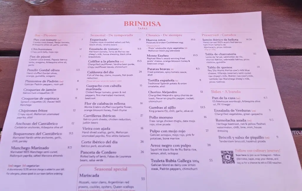 Menu_Tapas Brindisa London Bridge_Merthyr Tydfil County Borough_image_2